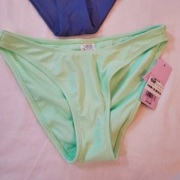 NWT Blue and Neon Green Two Swimsuit bottoms S - Picture 10 of 12